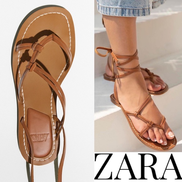 Zara Shoes - ⚜️NEW ZARA 💯% LEATHER SANDALS⚜️